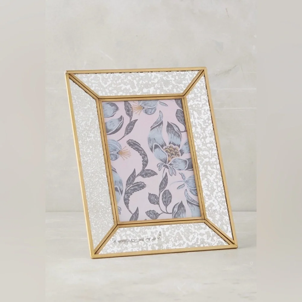 Anthropologie Mercury Glass Frames NWT Set of 2 4x6 5x7